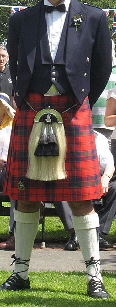 foto van een Schotse kilt