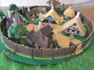 maquette van Gallisch dorpje 