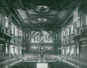 interieur van oudste universiteit van Duitsland